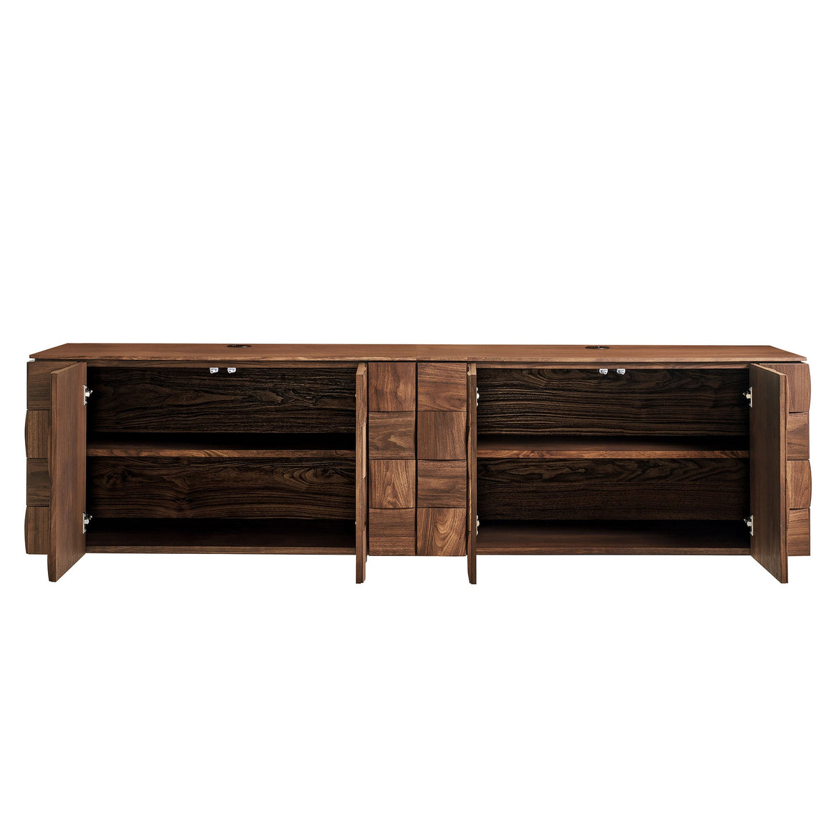 Duskin Geometric Block Design Wall Mounted TV Stand by Modway, photo 15 of 19