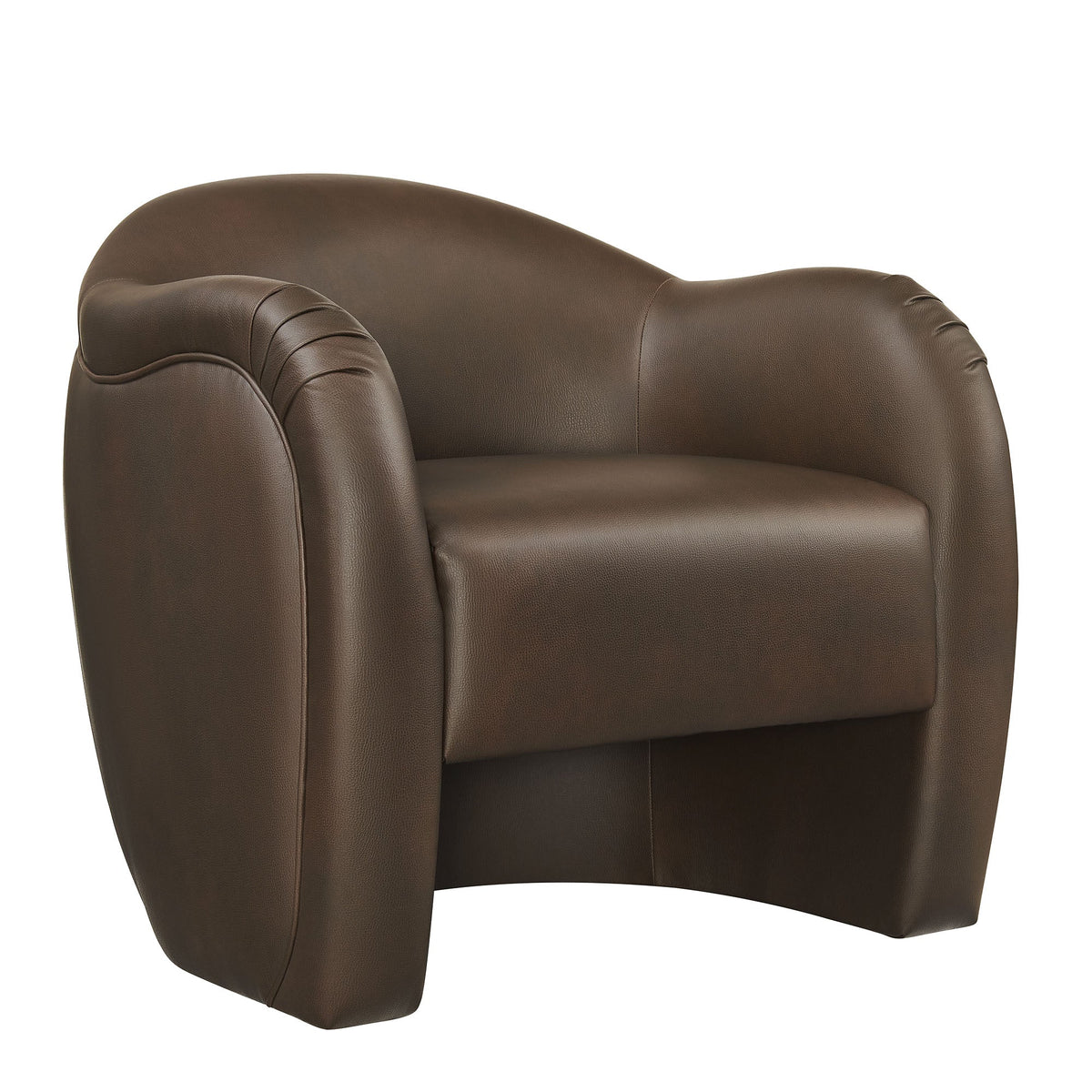 Compose Barrel Vegan Leather Accent Chair by Modway