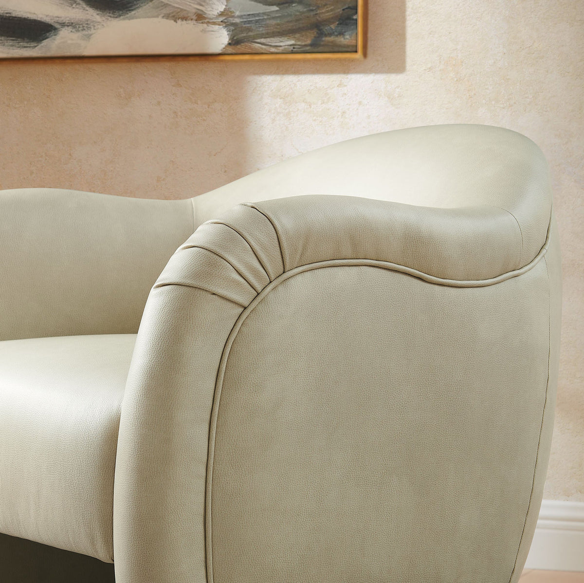 Compose Barrel Vegan Leather Accent Chair by Modway, photo 18 of 36