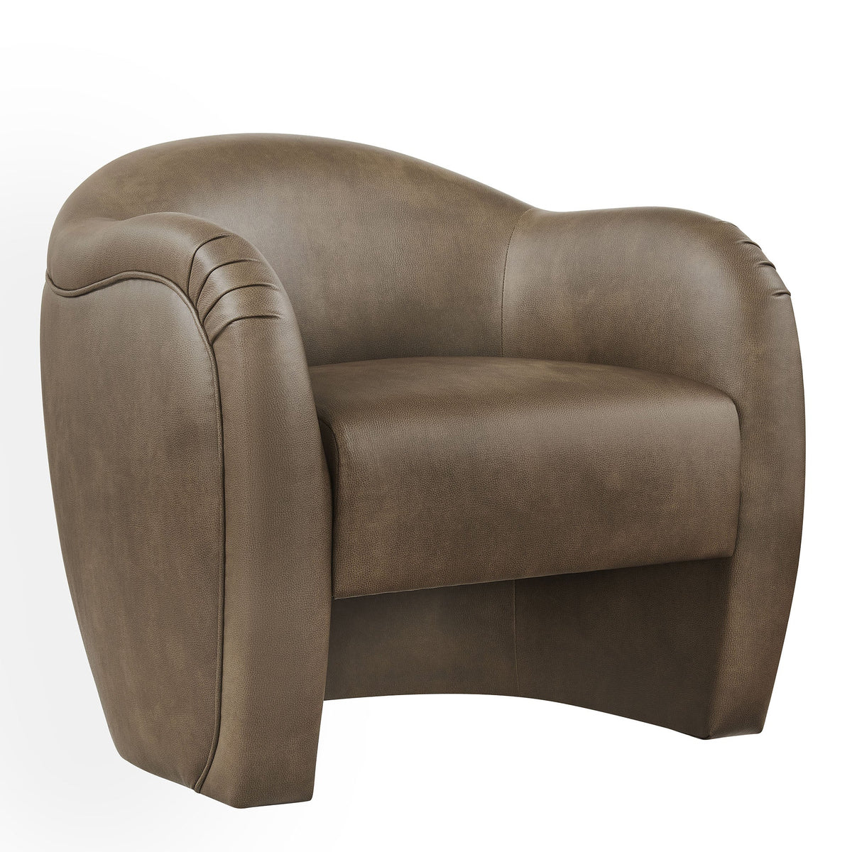 Compose Barrel Vegan Leather Accent Chair by Modway, photo 19 of 36
