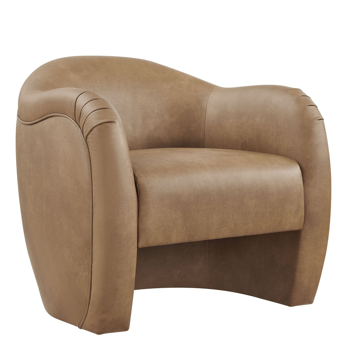 Compose Barrel Vegan Leather Accent Chair by Modway, photo 28 of 36
