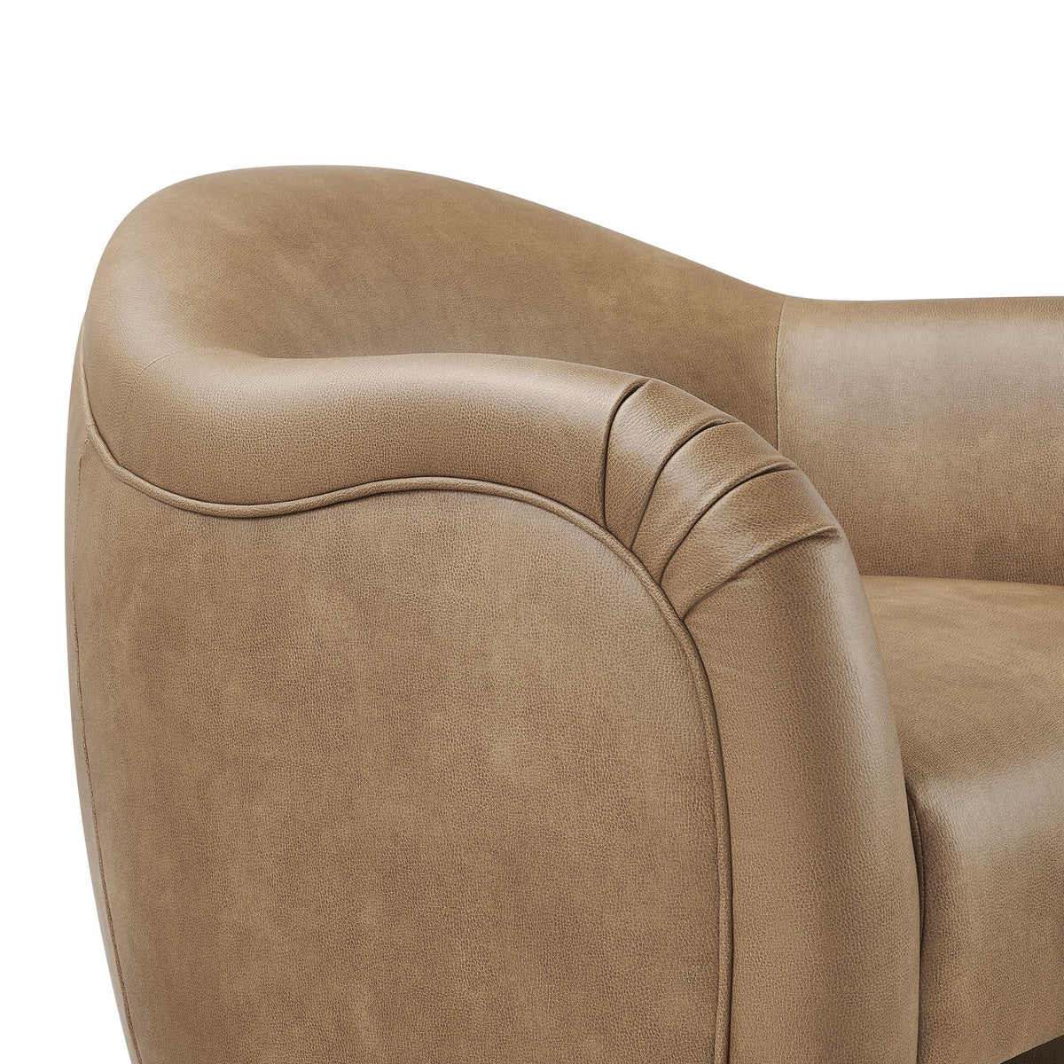 Compose Barrel Vegan Leather Accent Chair by Modway, photo 34 of 36