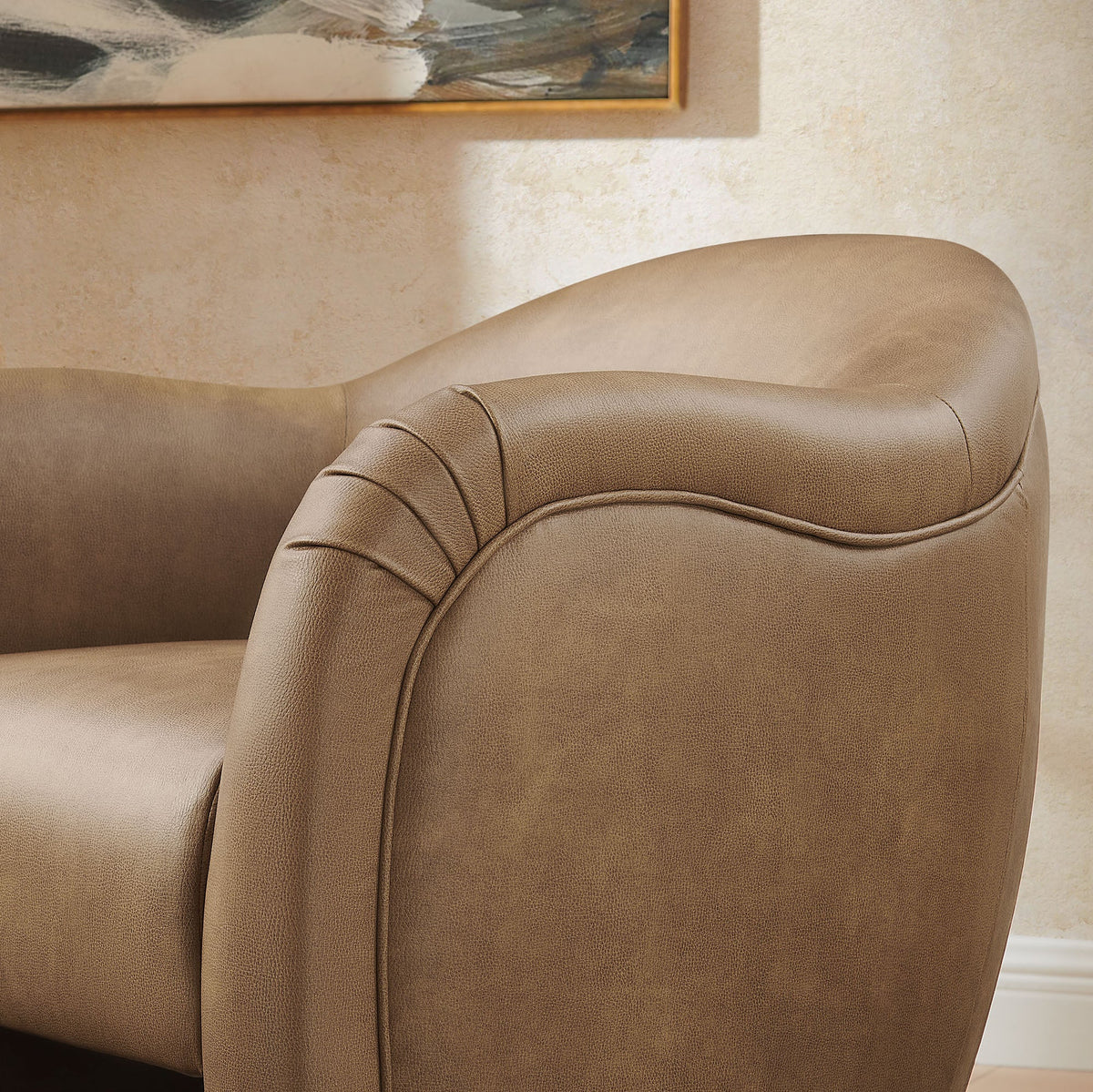 Compose Barrel Vegan Leather Accent Chair by Modway, photo 36 of 36