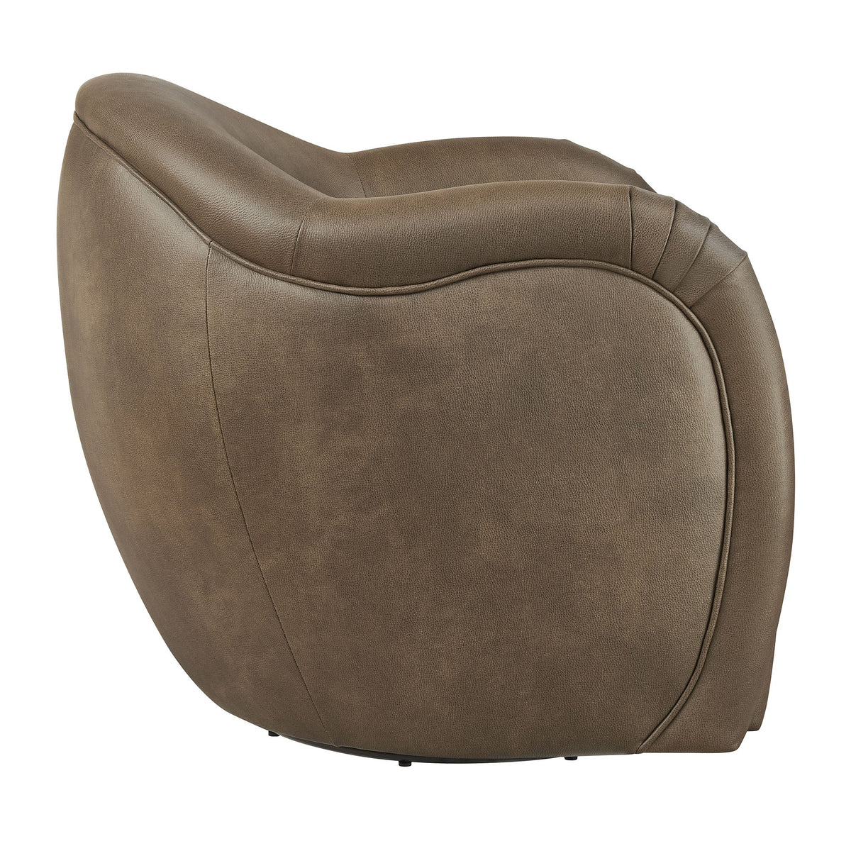 Compose Barrel Vegan Leather Swivel Armchair by Modway, photo 4 of 18