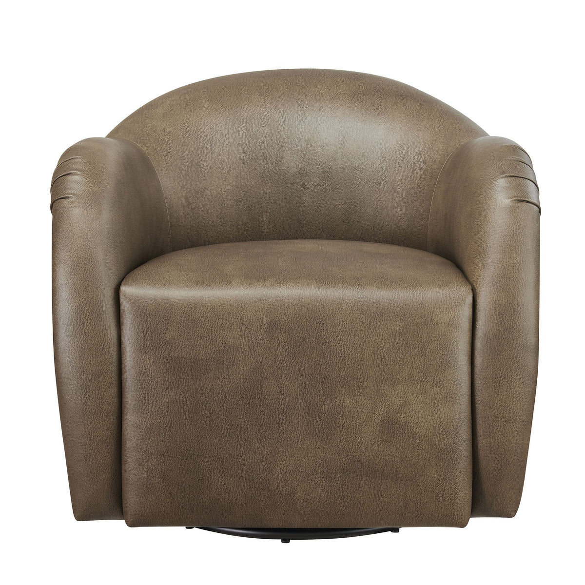 Compose Barrel Vegan Leather Swivel Armchair by Modway, photo 6 of 18