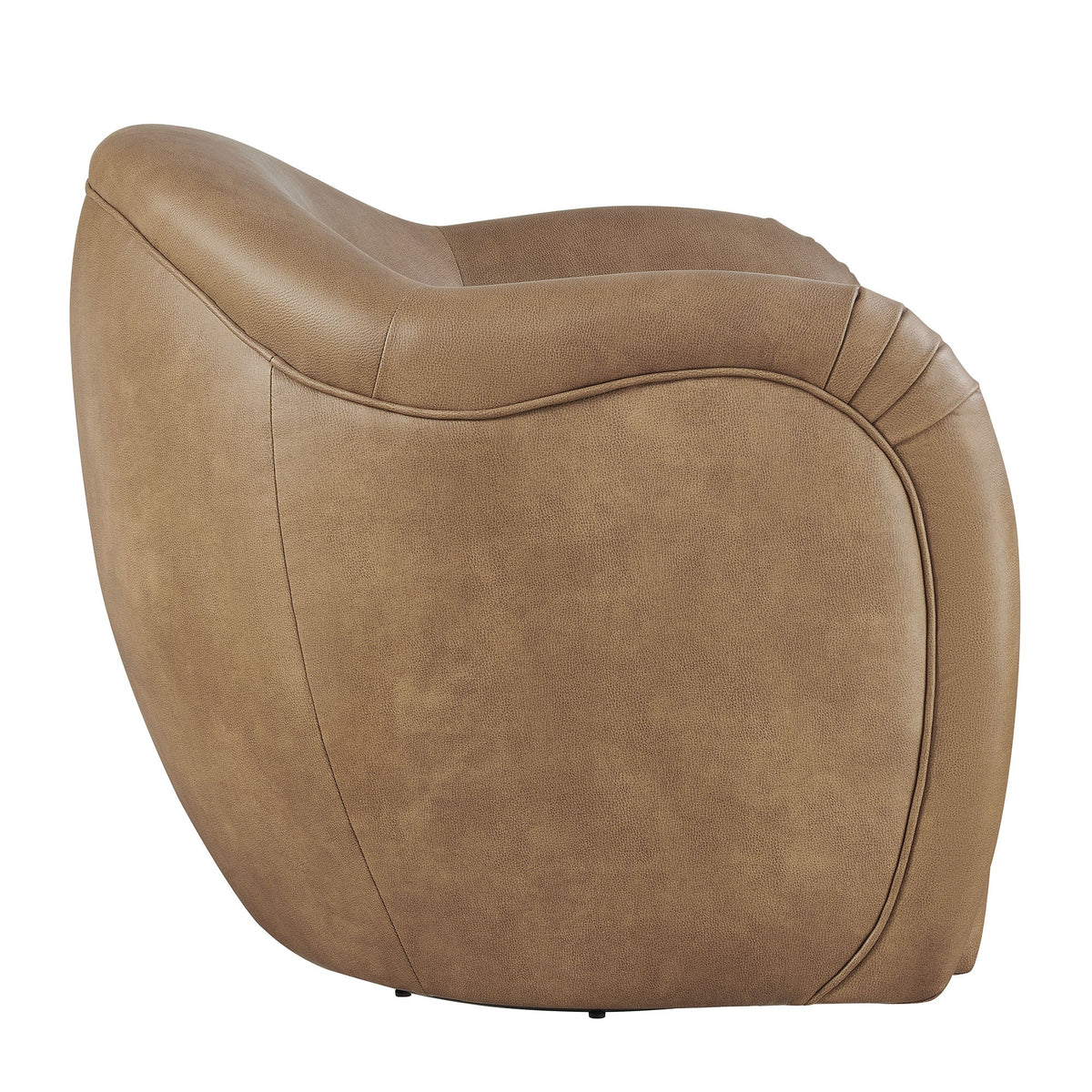 Compose Barrel Vegan Leather Swivel Armchair by Modway, photo 13 of 18
