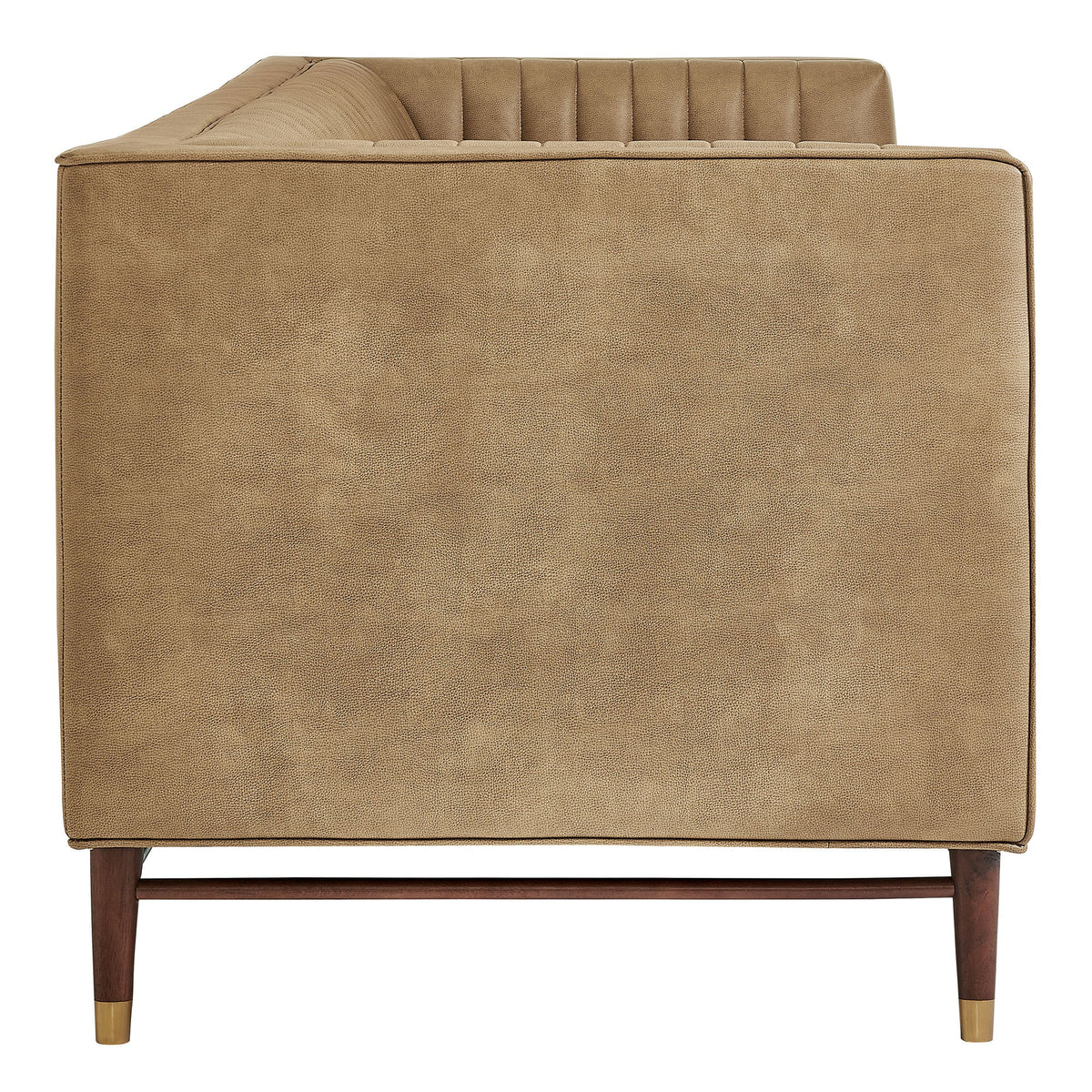 Devote 93 Inch Vegan Leather Channel Tufted Sofa by Modway, photo 13 of 18
