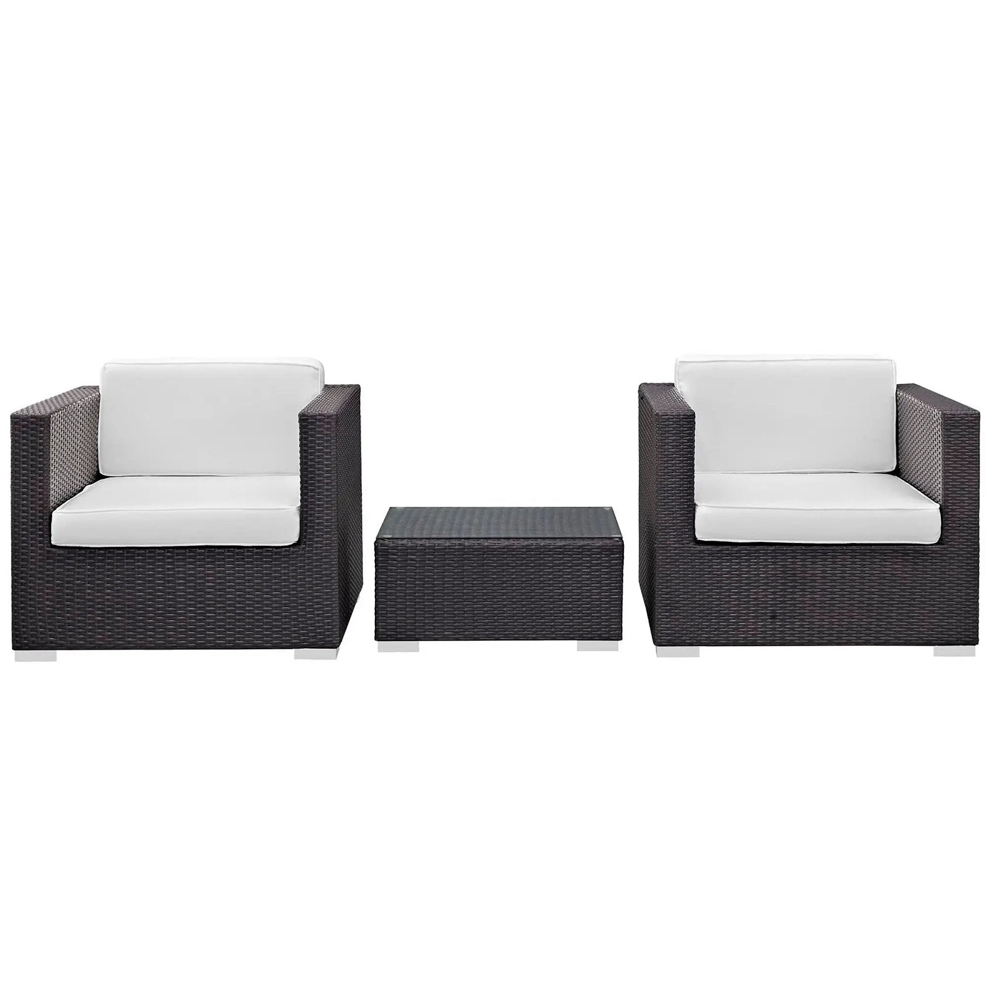 Burrow 3 Piece Outdoor Patio Sofa Set by Modway by HouseOfZazla