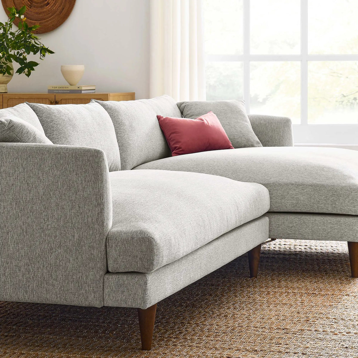 Zoya Right-Facing Down Filled Overstuffed Sectional Sofa by Modway by HouseOfZazla