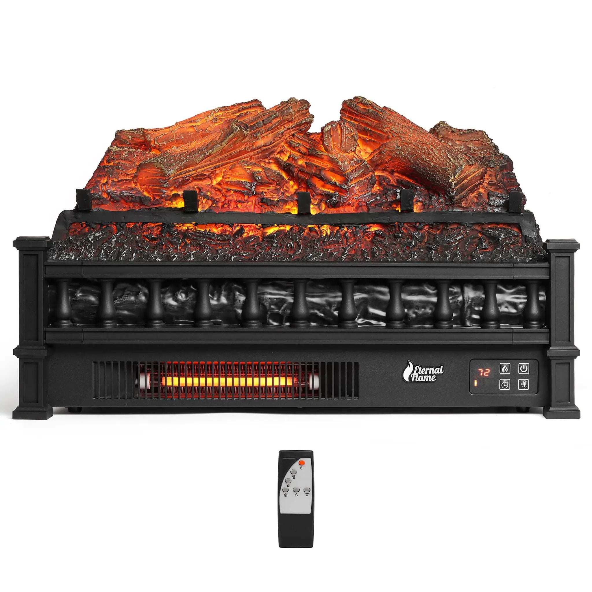 (Open) Eternal Flame EF23-LG Electric Fireplace Logs by TURBRO