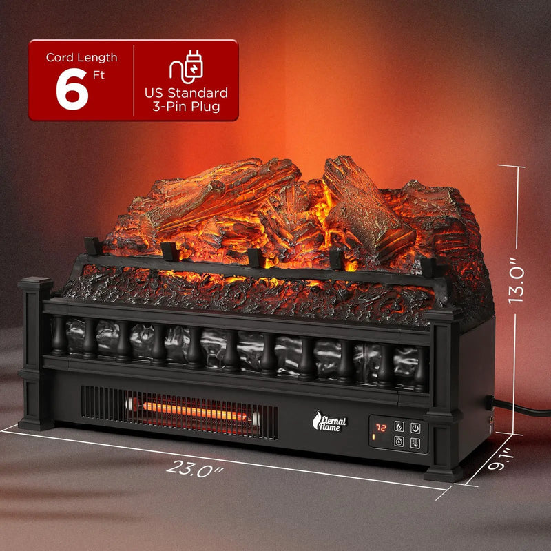 Eternal Flame EF23-LG Electric Fireplace Logs by TURBRO