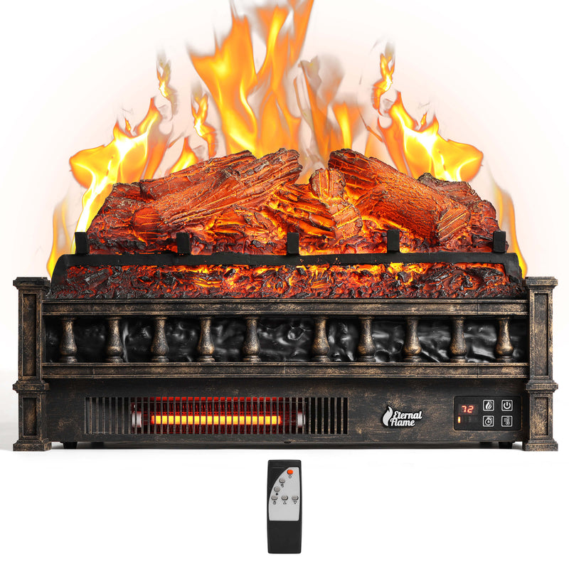 Eternal Flame EF23-LG Electric Fireplace Logs by TURBRO