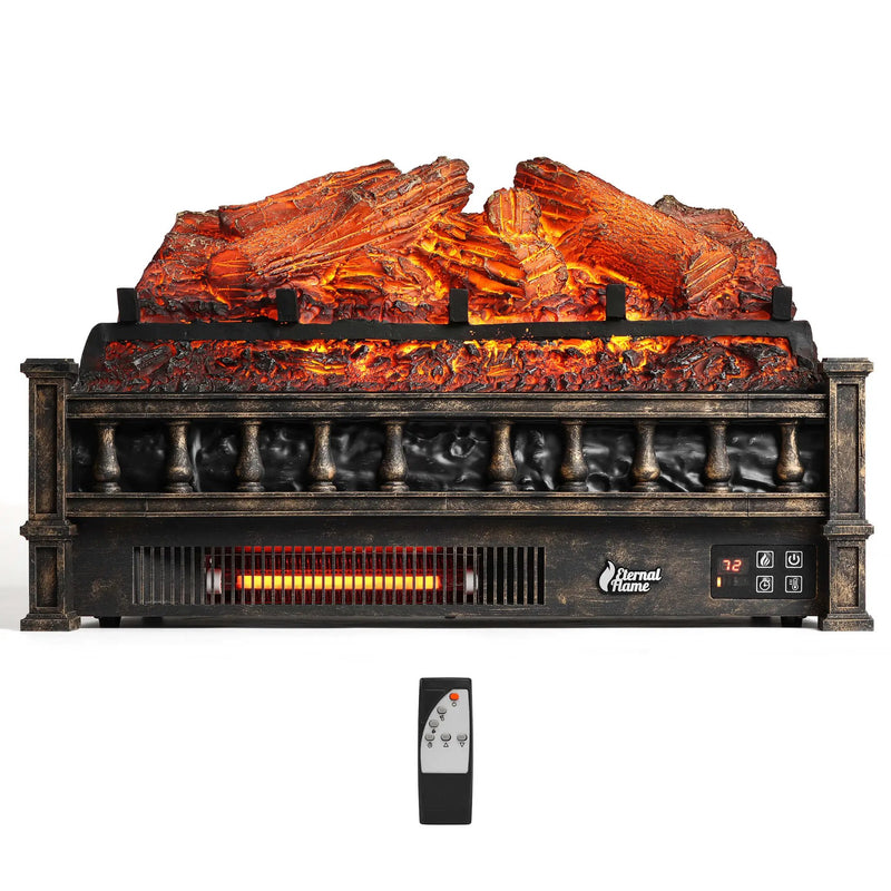 (Open) Eternal Flame EF23-LG Electric Fireplace Logs by TURBRO
