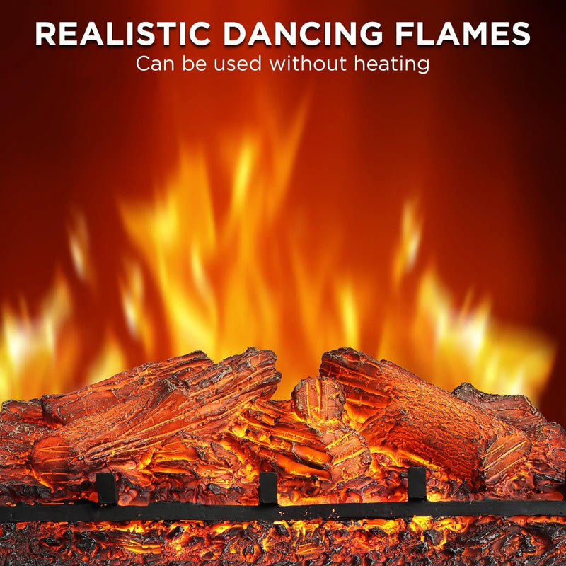 (Open) Eternal Flame EF23-LG Electric Fireplace Logs by TURBRO