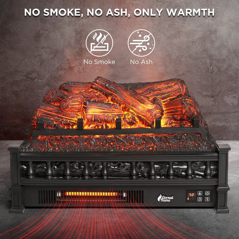 Eternal Flame EF23-PB Electric Fireplace Logs by TURBRO