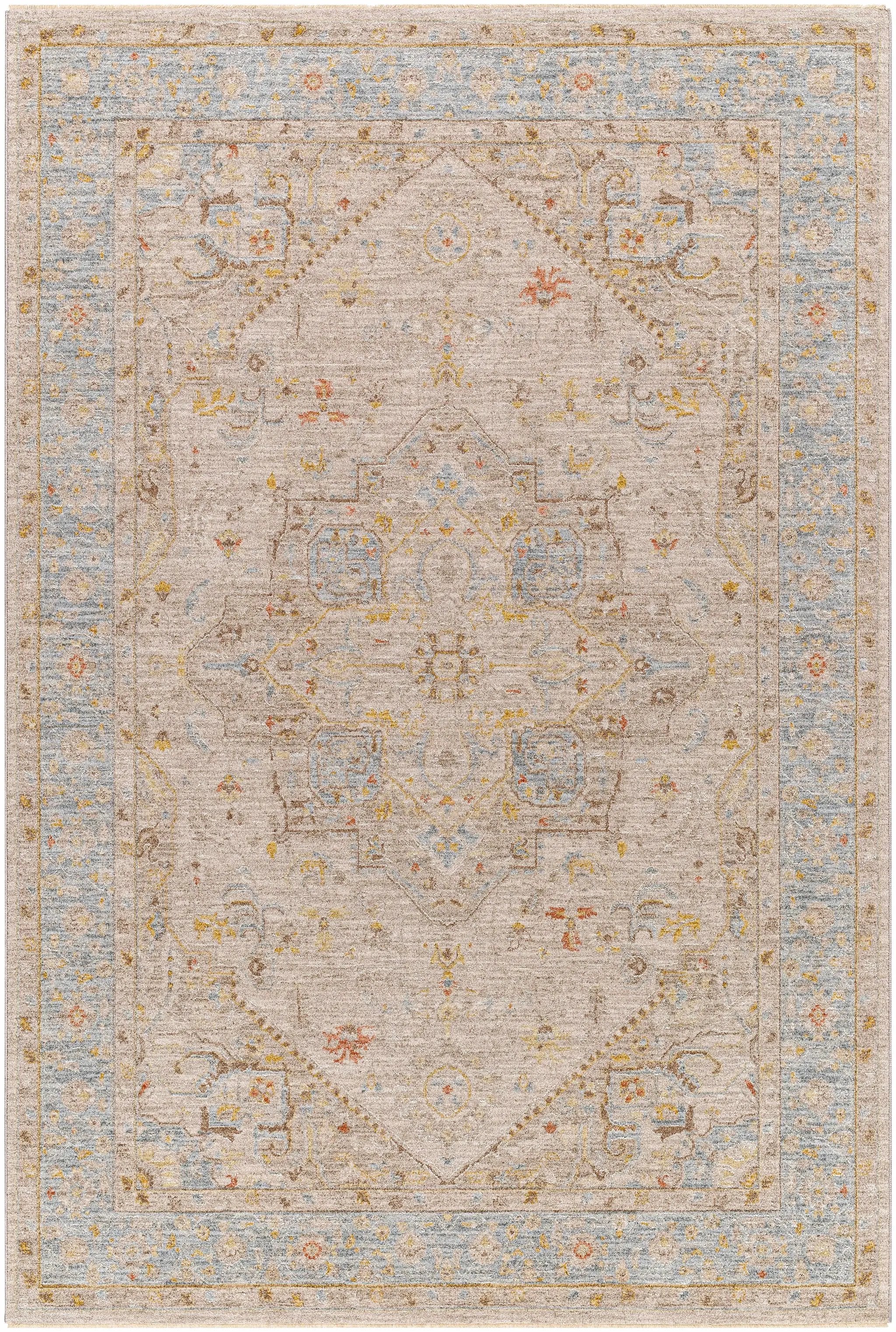 Ehan Cream Thick Luxe Oushak Rug by Boutique Rugs