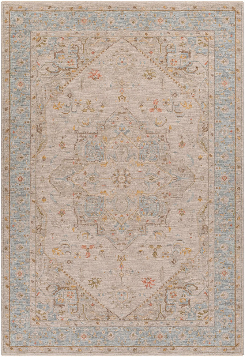 Ehan Cream Thick Luxe Oushak Rug by Boutique Rugs