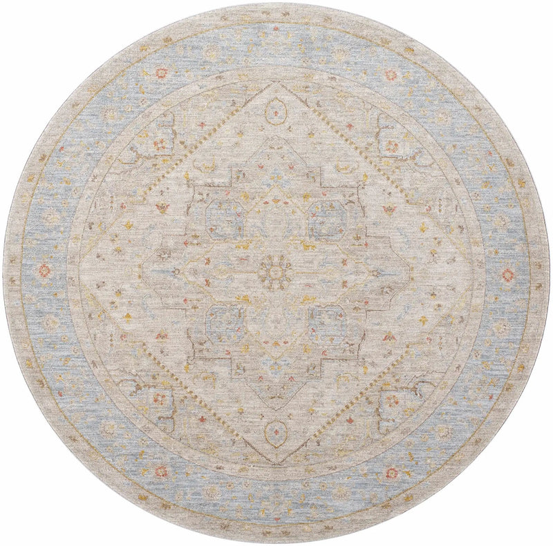 Ehan Cream Thick Luxe Oushak Rug by Boutique Rugs