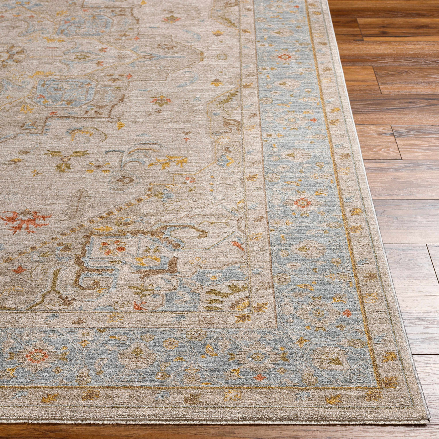 Ehan Cream Thick Luxe Oushak Rug by Boutique Rugs