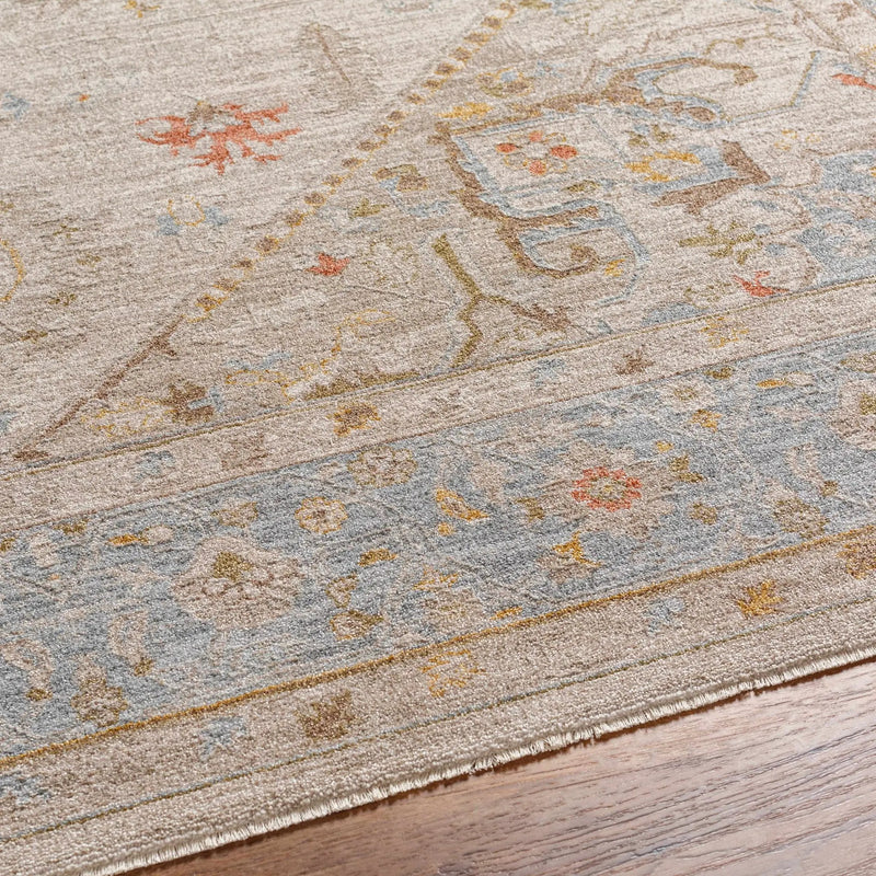 Ehan Cream Thick Luxe Oushak Rug by Boutique Rugs