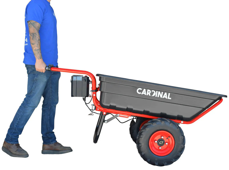 Heavy Duty Electric Utility Cart 40V Battery-Powered Wheelbarrow 660-lb. Bucket Capacity by Tomahawk Power