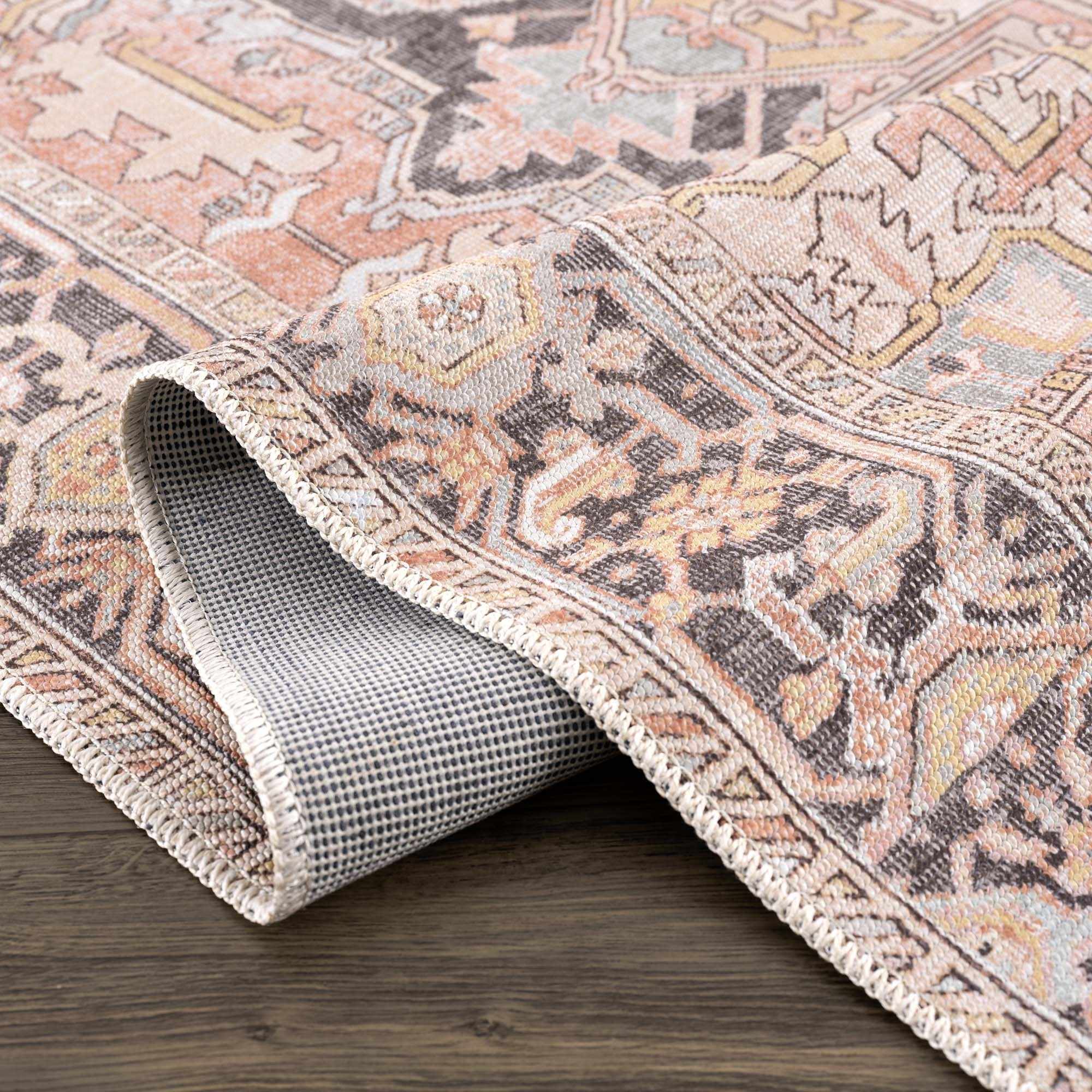 Nadia Dust Pink Area Rug - Clearance by Boutique Rugs