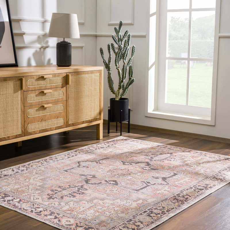 Nadia Dust Pink Area Rug - Clearance by Boutique Rugs