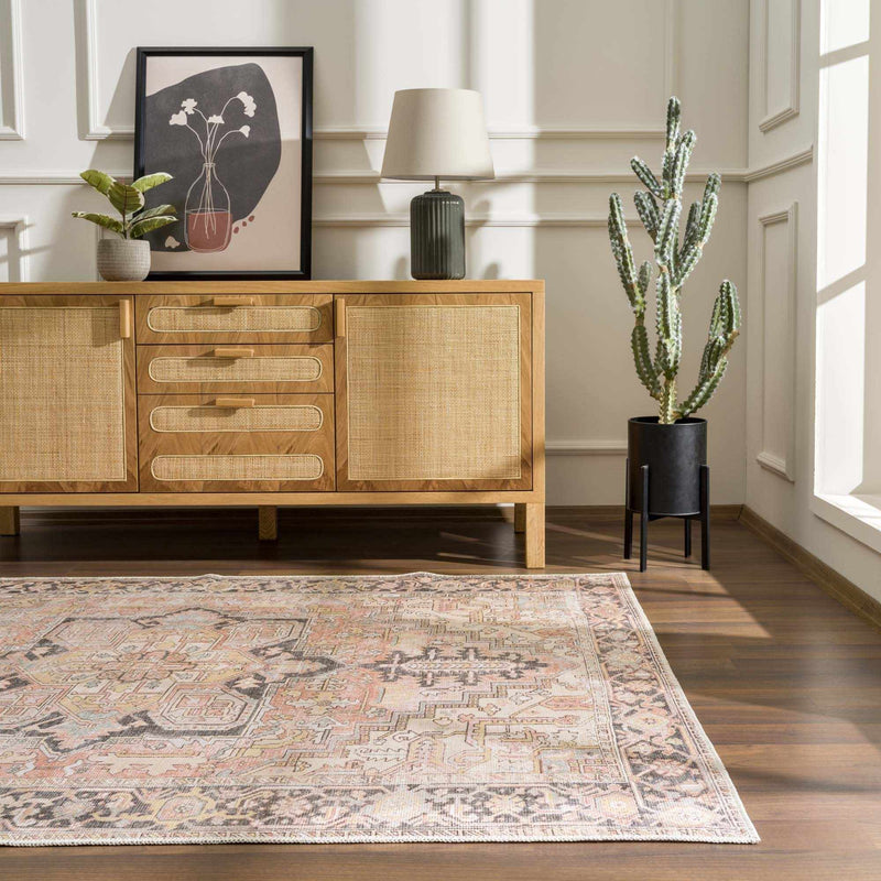 Nadia Dust Pink Area Rug - Clearance by Boutique Rugs