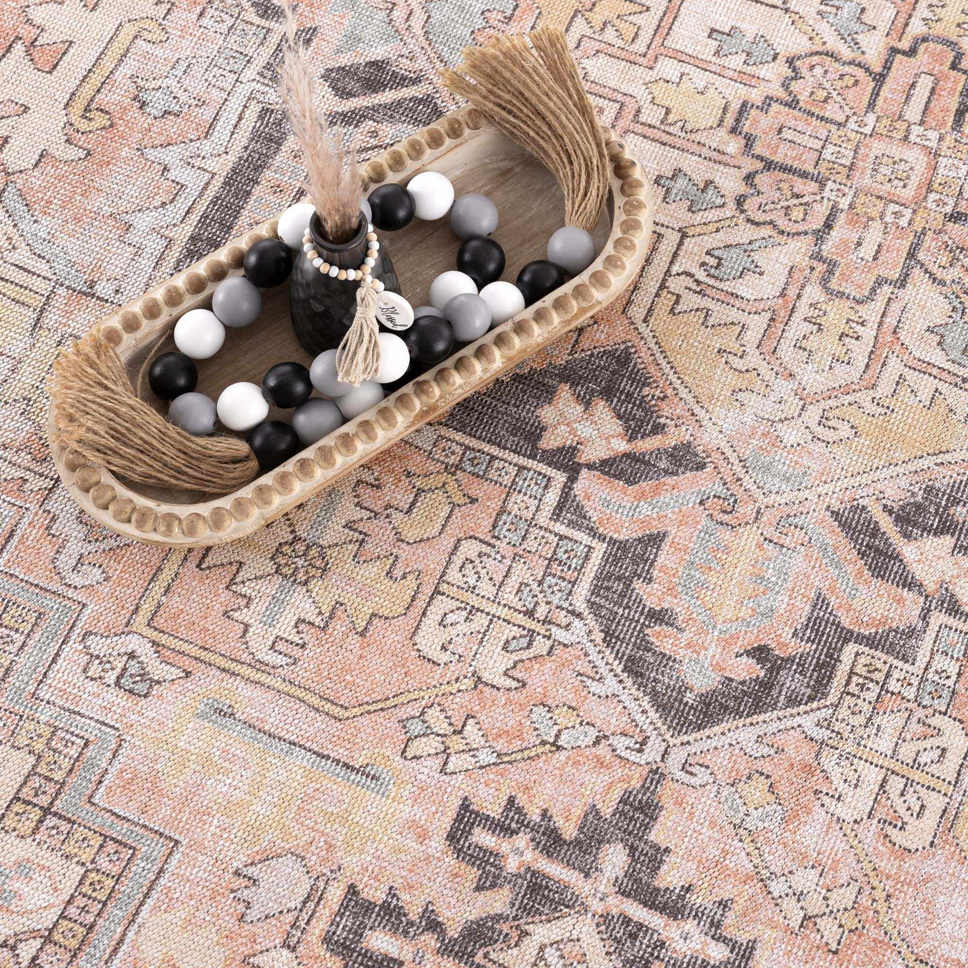 Nadia Dust Pink Area Rug - Clearance by Boutique Rugs