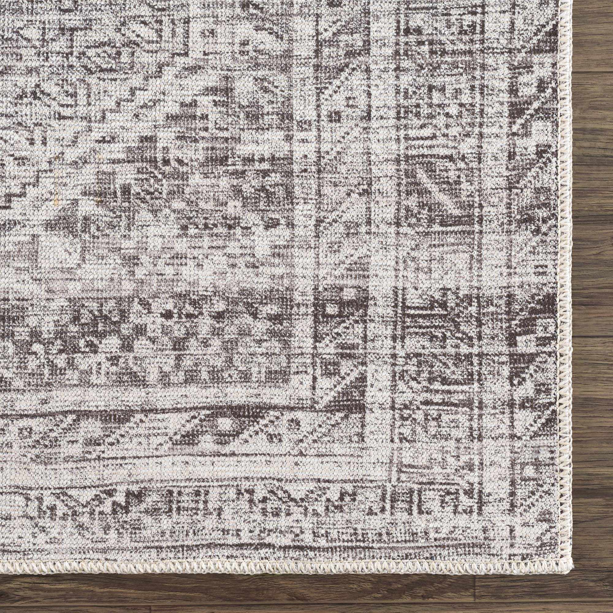 Nadie Blue Gray Medallion Area Rug - Clearance by Boutique Rugs