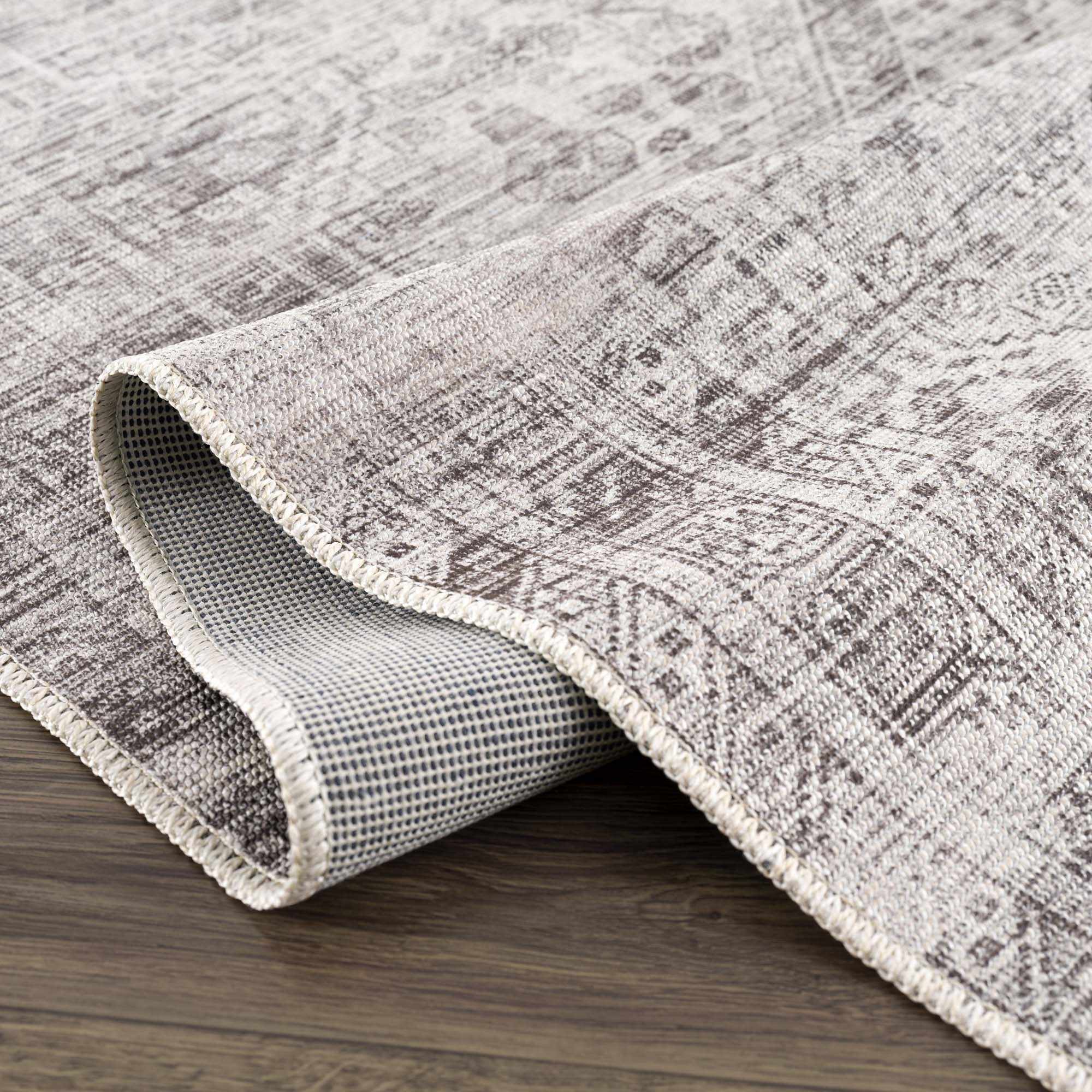 Nadie Blue Gray Medallion Area Rug - Clearance by Boutique Rugs