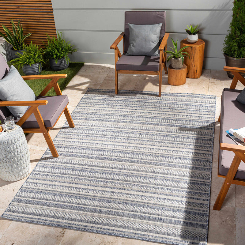 Emirgazi Striped Nordic Outdoor Rug by Boutique Rugs