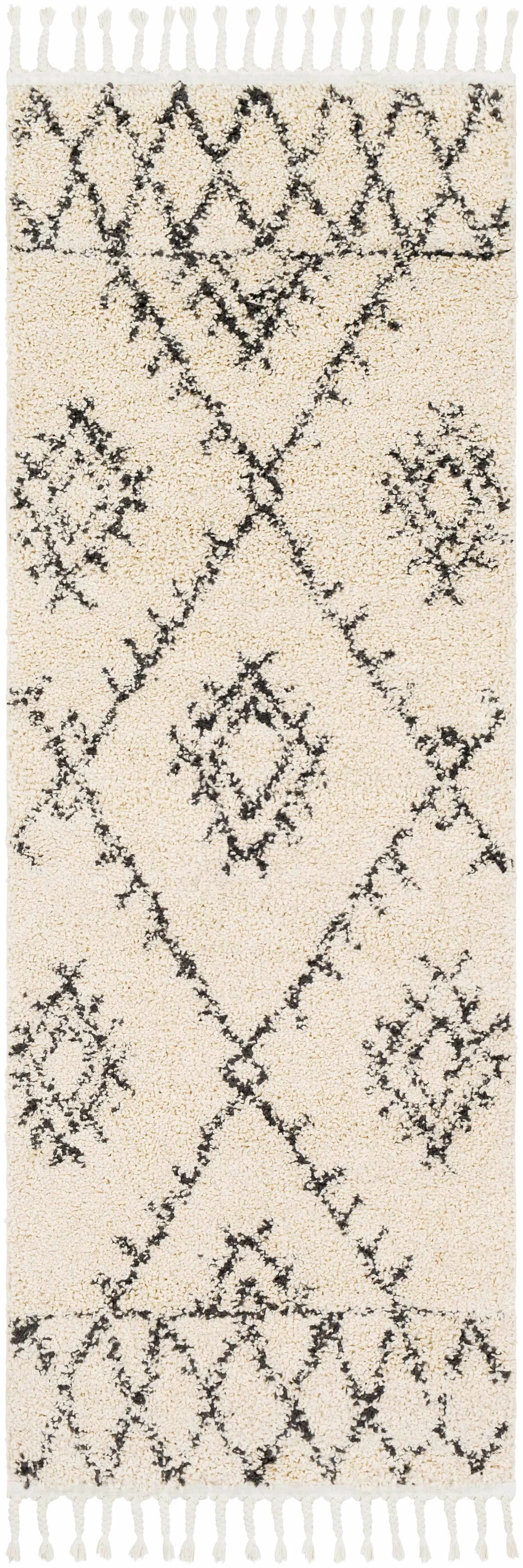 Emlenton Berber Shag with Tassels - Clearance by Boutique Rugs