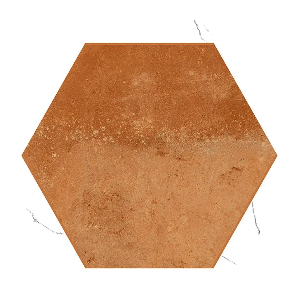 Terra Mauve White 9x10 Matte Hexagon Porcelain Tile (18 pack, 8.07 sq ft/case) by Apollo Tile