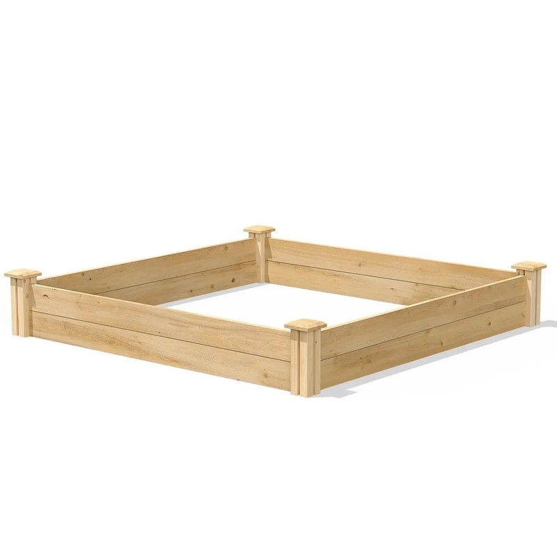4 ft x 4 ft Pine Wood Raised Garden Bed - Made in USA by HomePacific