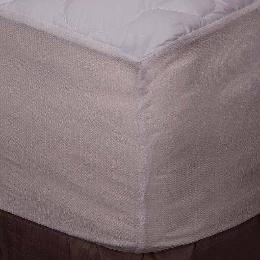 King size Plush Bamboo Baffle Box Stitch Mattress Pad / Topper by HomePacific