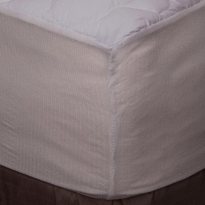 King size Plush Bamboo Baffle Box Stitch Mattress Pad / Topper by HomePacific