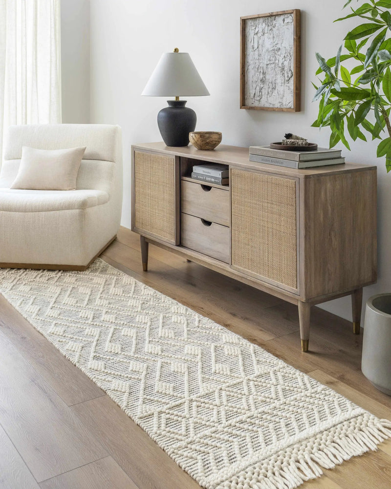 Erica Wool Rug with Tassels - Clearance by Boutique Rugs