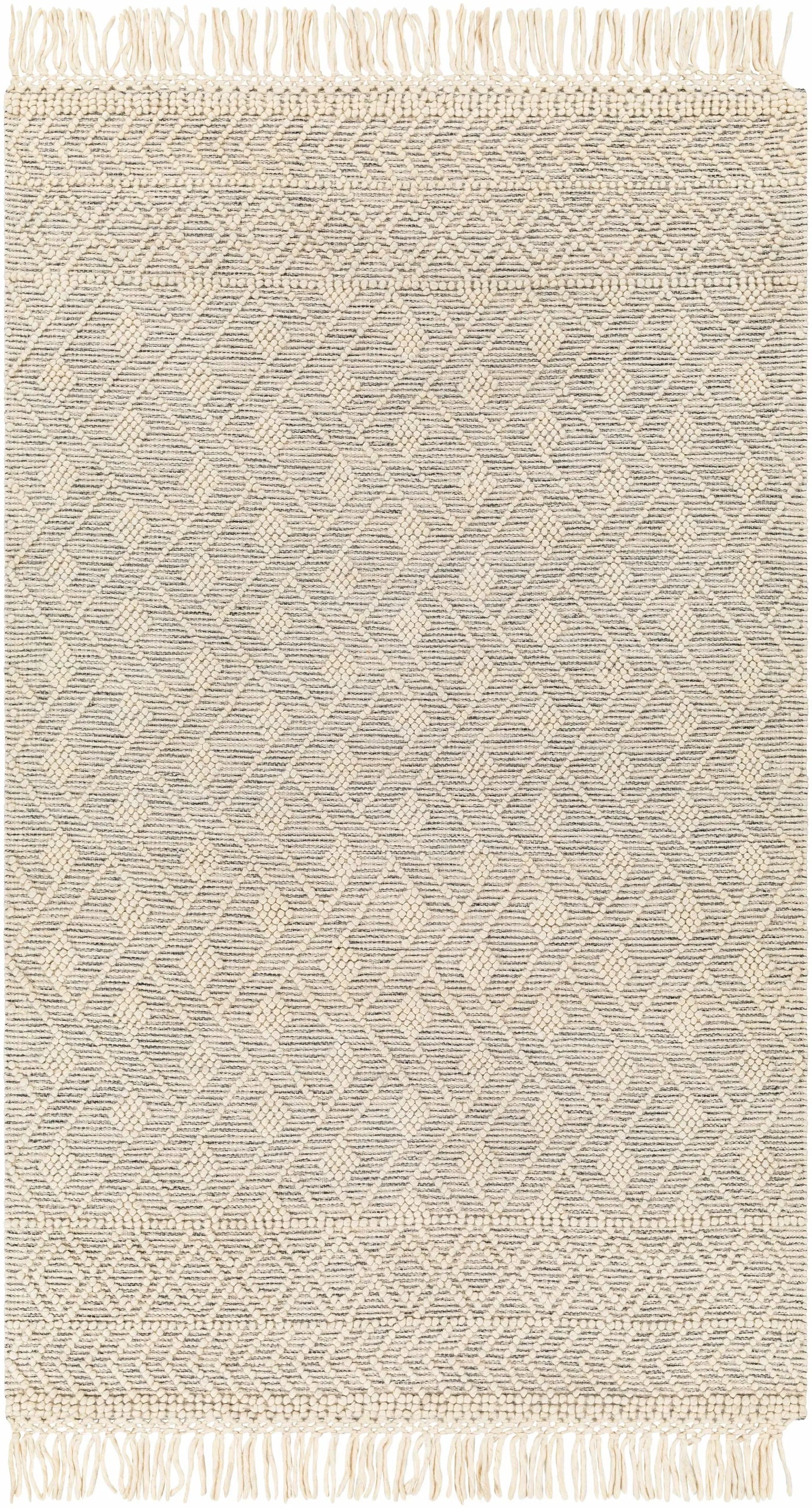 Erica Wool Rug with Tassels - Clearance by Boutique Rugs