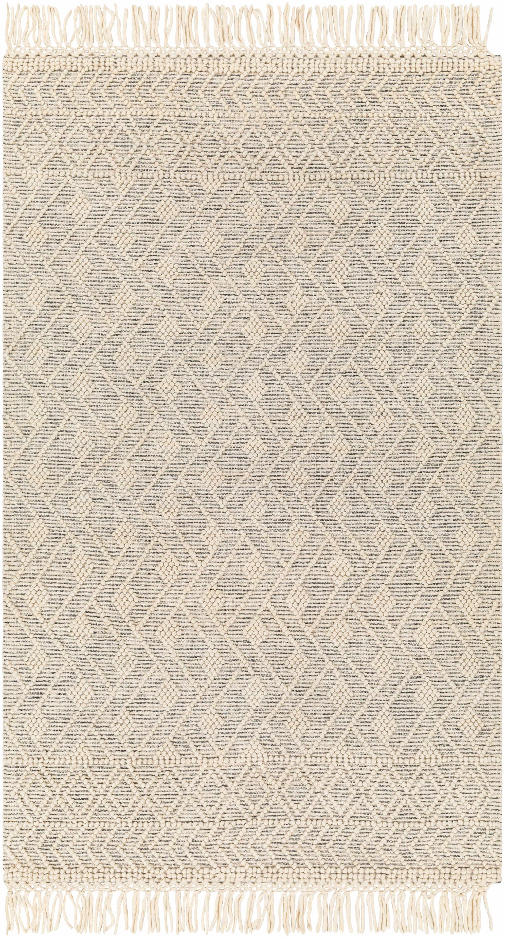 Erica Wool Rug with Tassels - Clearance by Boutique Rugs