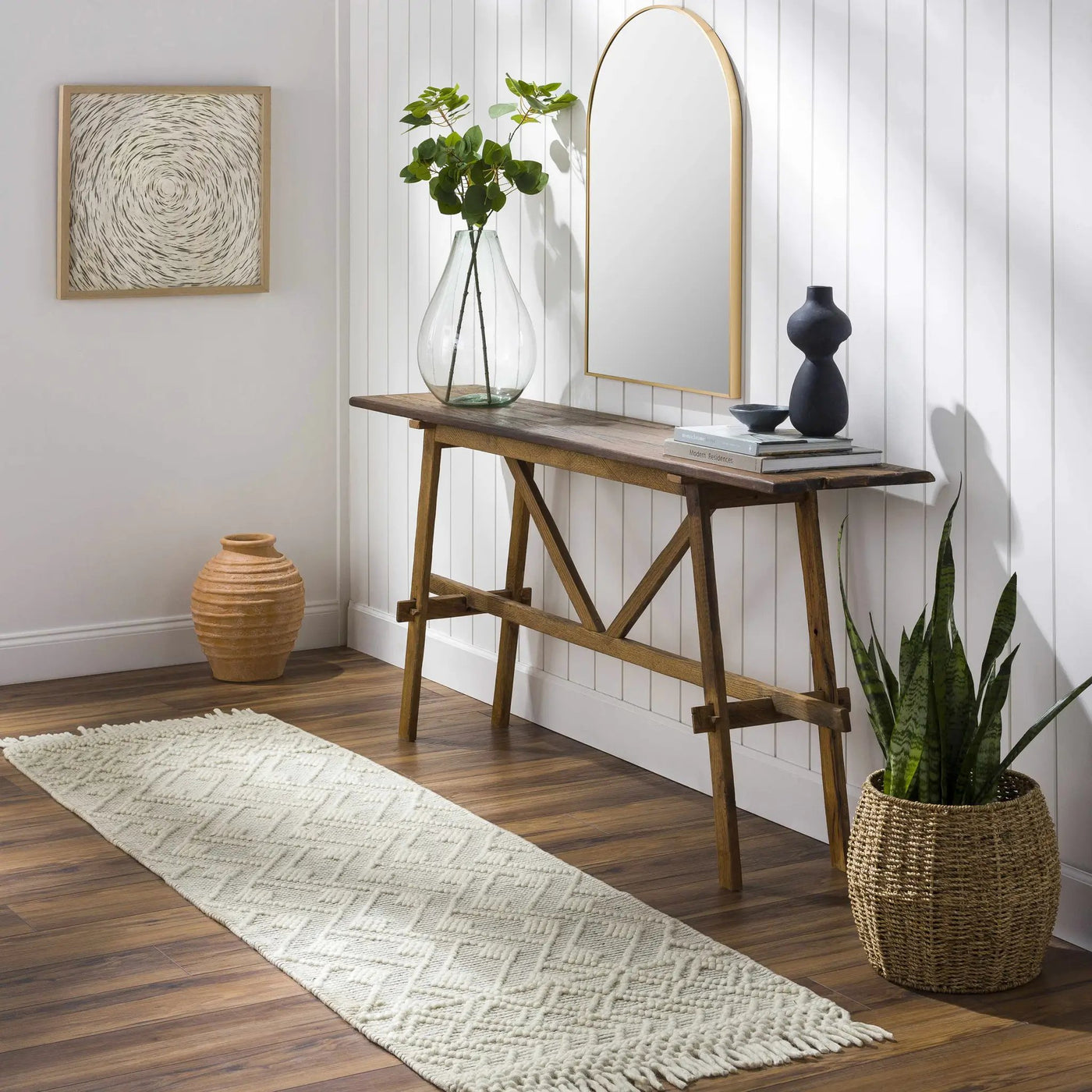 Erica Wool Rug with Tassels - Clearance by Boutique Rugs