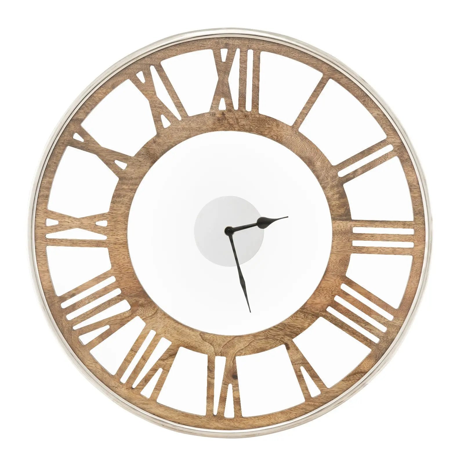 16-20 Inch Silent Wall Clock with Roman Numerals by DirectDeals
