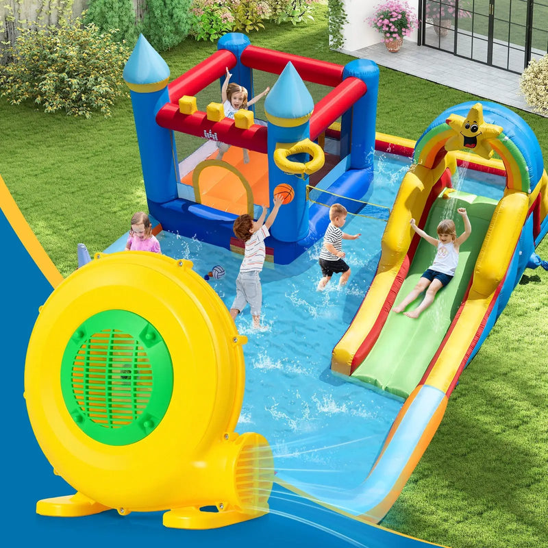 610W Bounce House Blower with Handle and Ground Stakes by DirectDeals