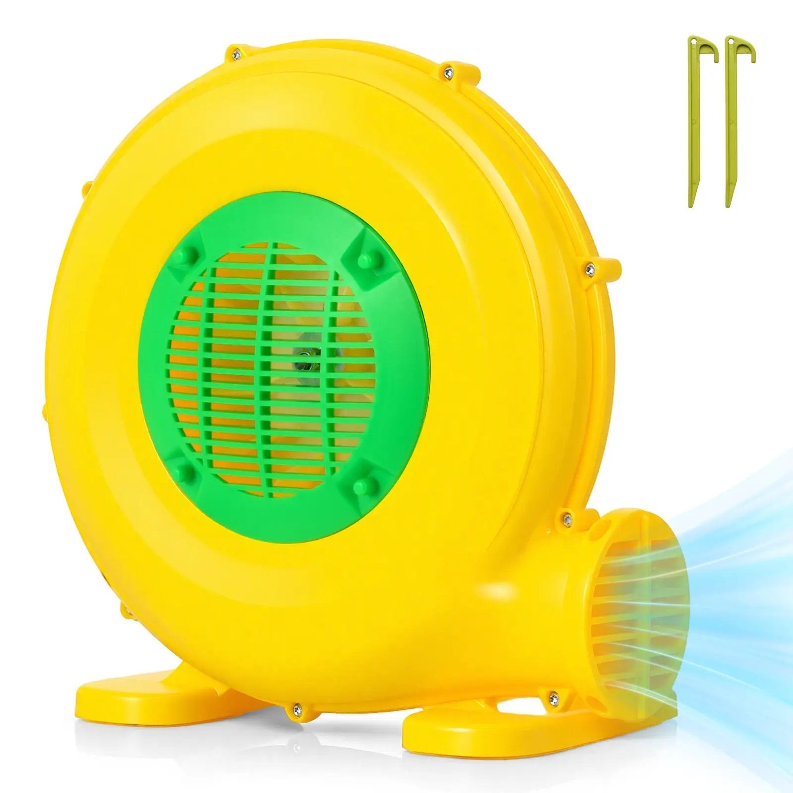 610W Bounce House Blower with Handle and Ground Stakes by DirectDeals