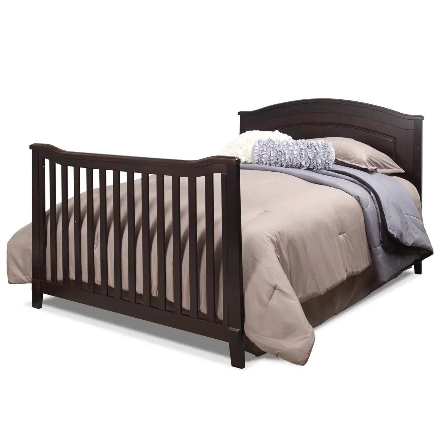 SF Home Espresso Solid Wood Convertible Crib - Toddler Bed Sold Separately by HomePacific