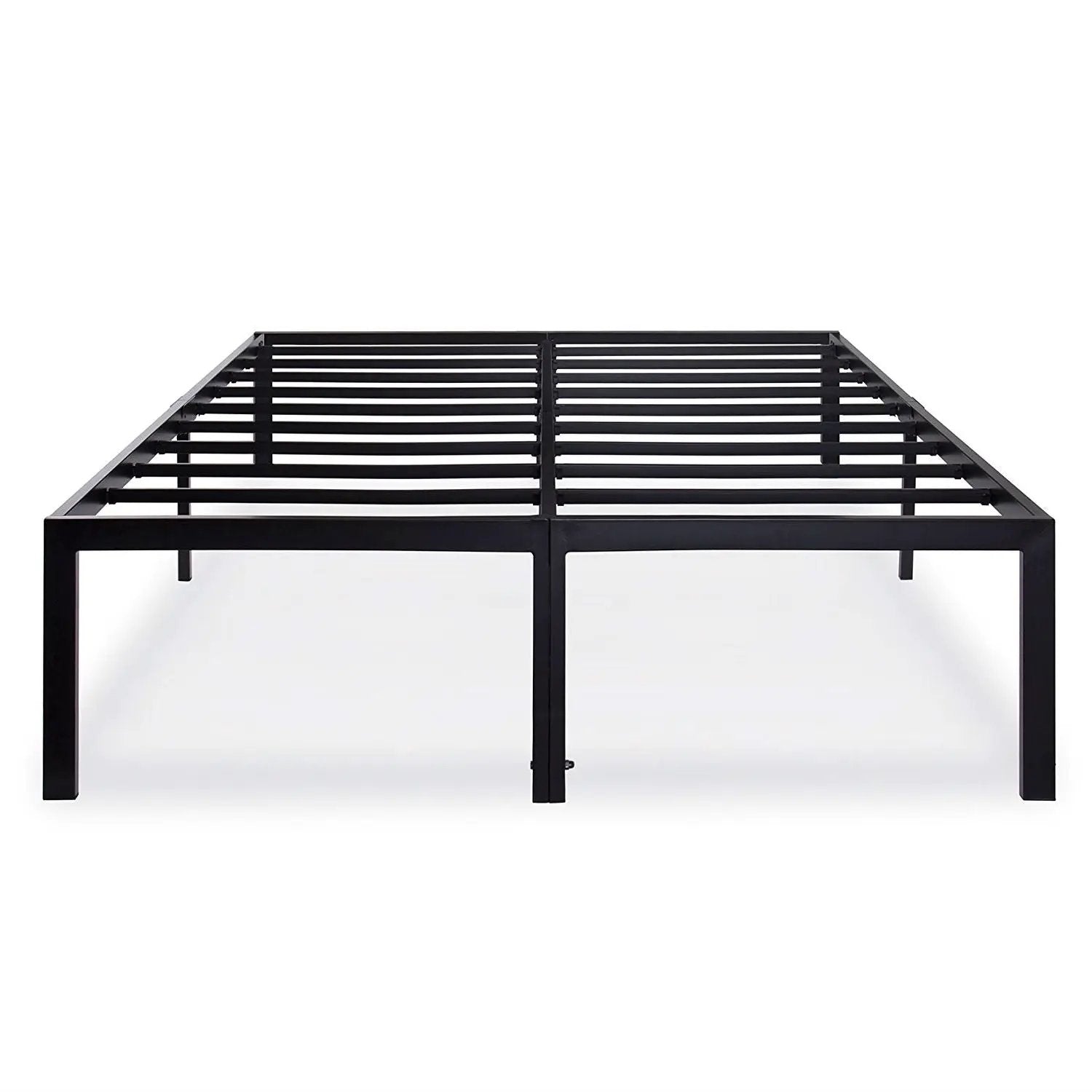 Queen size 18-inch High Rise Heavy Duty Metal Platform Bed Frame with Steel Slats by HomePacific