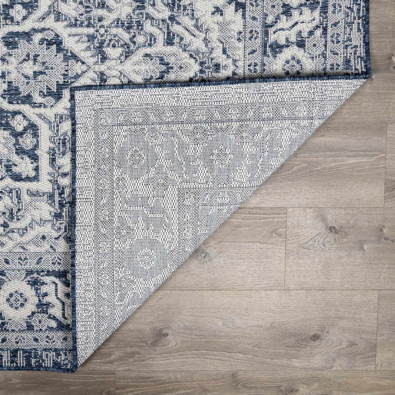 Etoile Navy Blue Performance Outdoor Rug by Boutique Rugs