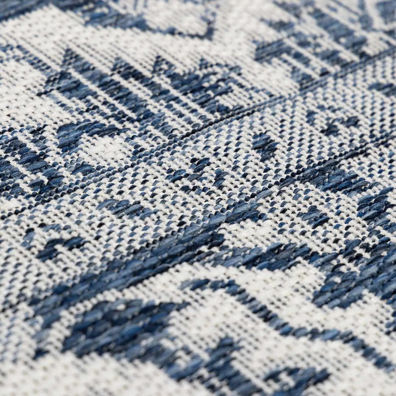 Etoile Navy Blue Performance Outdoor Rug by Boutique Rugs
