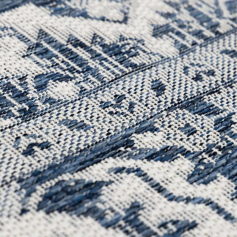 Etoile Navy Blue Performance Outdoor Rug by Boutique Rugs
