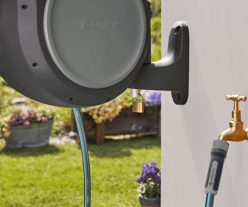 Retractable Hose Reel RollUp 50 ft. Auto retracting & ready-to-use, photo 10 of 17